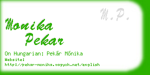 monika pekar business card